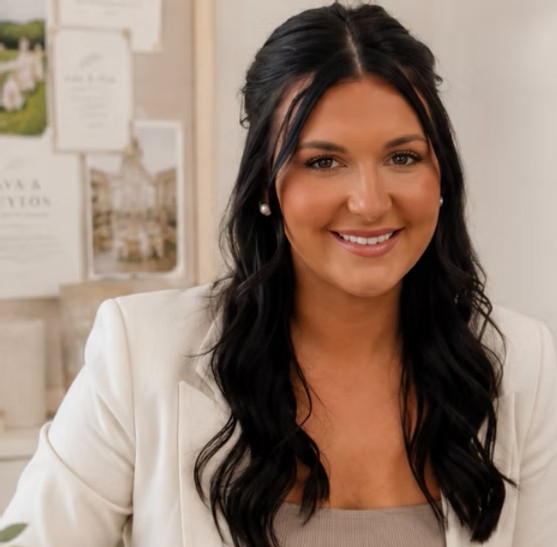 Ava, co-owner and custom stationery designer at Jade Marie Events in Macon, GA