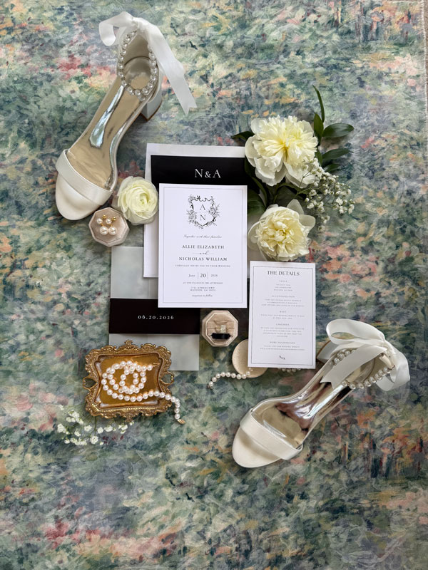 Custom wedding details and décor by Jade Marie Events